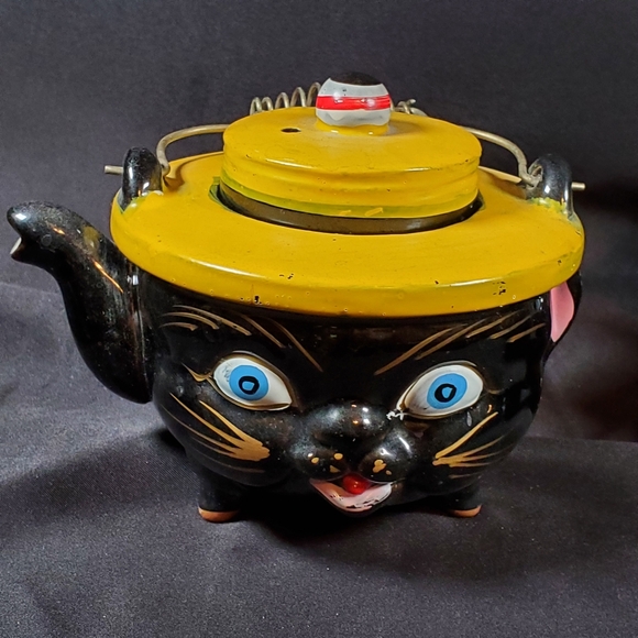 RARE Antique Norcrest Black Cat Set 1930's - Picture 5 of 16